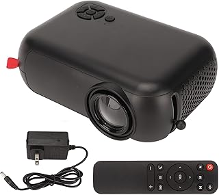 JUOPZKENN Mini Projector,Remote Control Power Supply Portable Projector,Outdoor Movie Projector, Video Projector for Home Theater Movie Projector(#2 US Plug 110-240V)