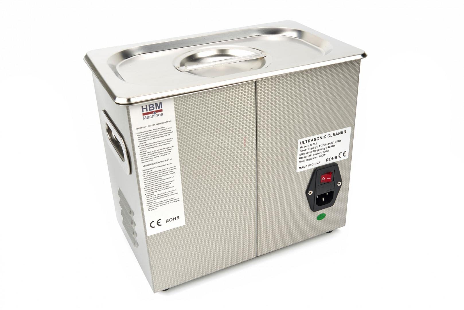 Detergente ad ultrasuoni professionale HBM da 3,2 litri