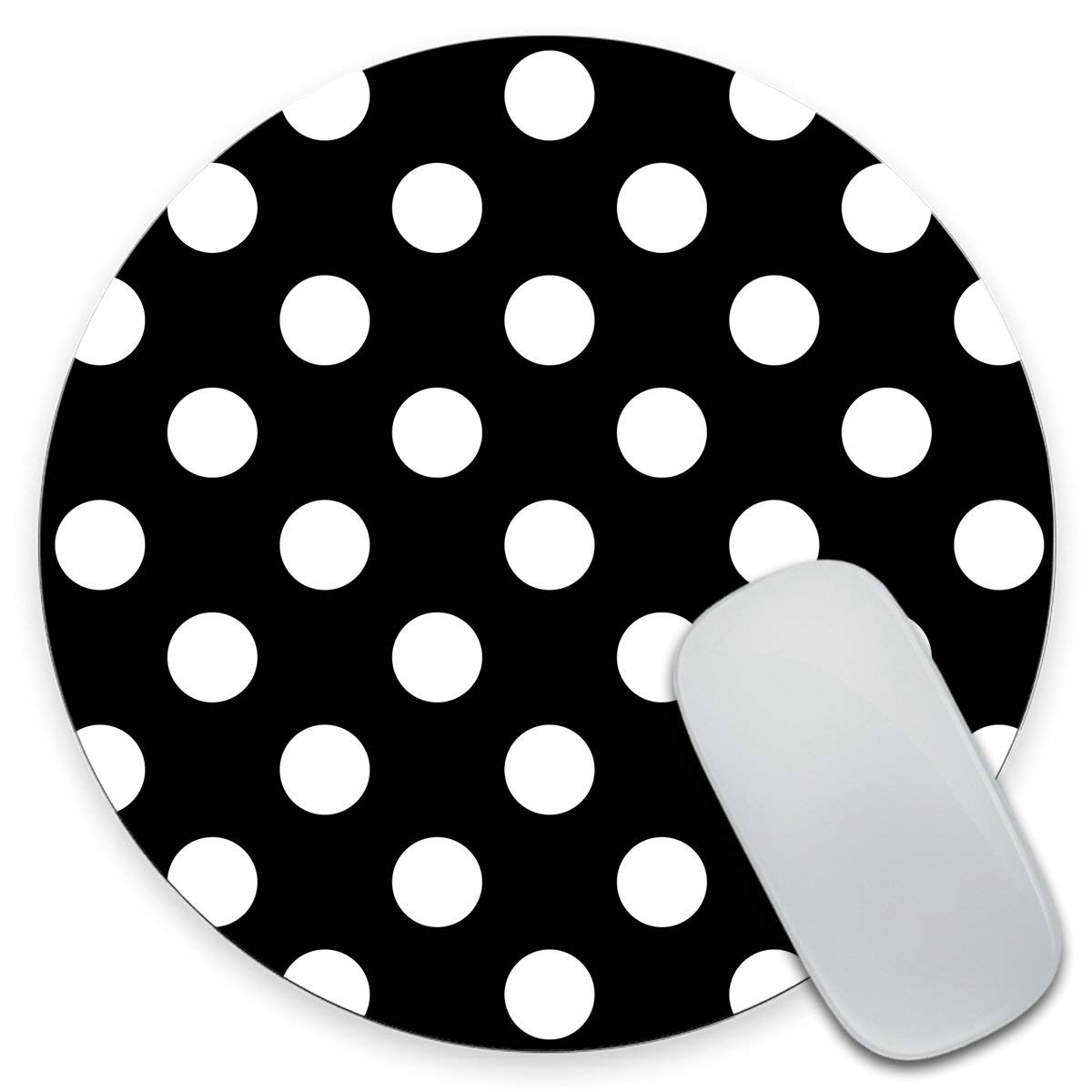 Mouse Pad Polka Dots Mouse Pad Dot Mouse Pad Office Mouse Pad Personalized Mouse Pad Desk Accessories Mouse Pad Round Mousepad 7.9 x 7.9 x 0.12 Inch