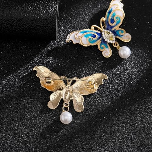 Image of Rhinestone Brooch Pins for Women, Vintage Crystal Enamel Brooches, American Flag Pin Patriotic Lapel Pins Gift for Suit Clothes Bag Accessories