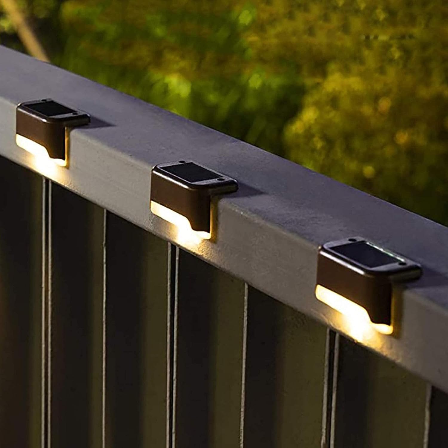 Best Deck Solar Light, Rechargeable LED Decorative Lamp, Solar Panel Lights for Outdoor Decks, Railing, Stairs, Step, with IP65 Protection Wide Angle Lighting(Warm White) (8)-image-34