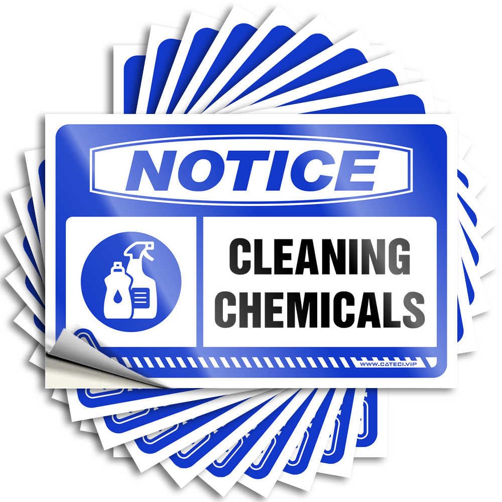 Notice Cleaning Chemicals Unique Coffee DIY | Positive Decals Tumbler Removable Vinyl Sticker Decal(8X12CM)