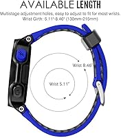 Vista 4 de Correa de repuesto de silicona suave para reloj inteligente Garmin Forerunner 230/235/220/620/630/735