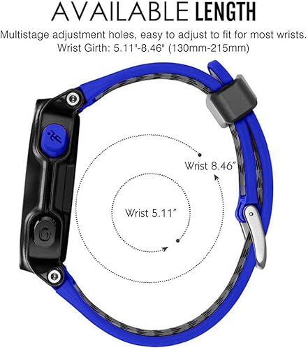 Miniatura 5 de Correa de repuesto de silicona suave para reloj inteligente Garmin Forerunner 230235220620630735
