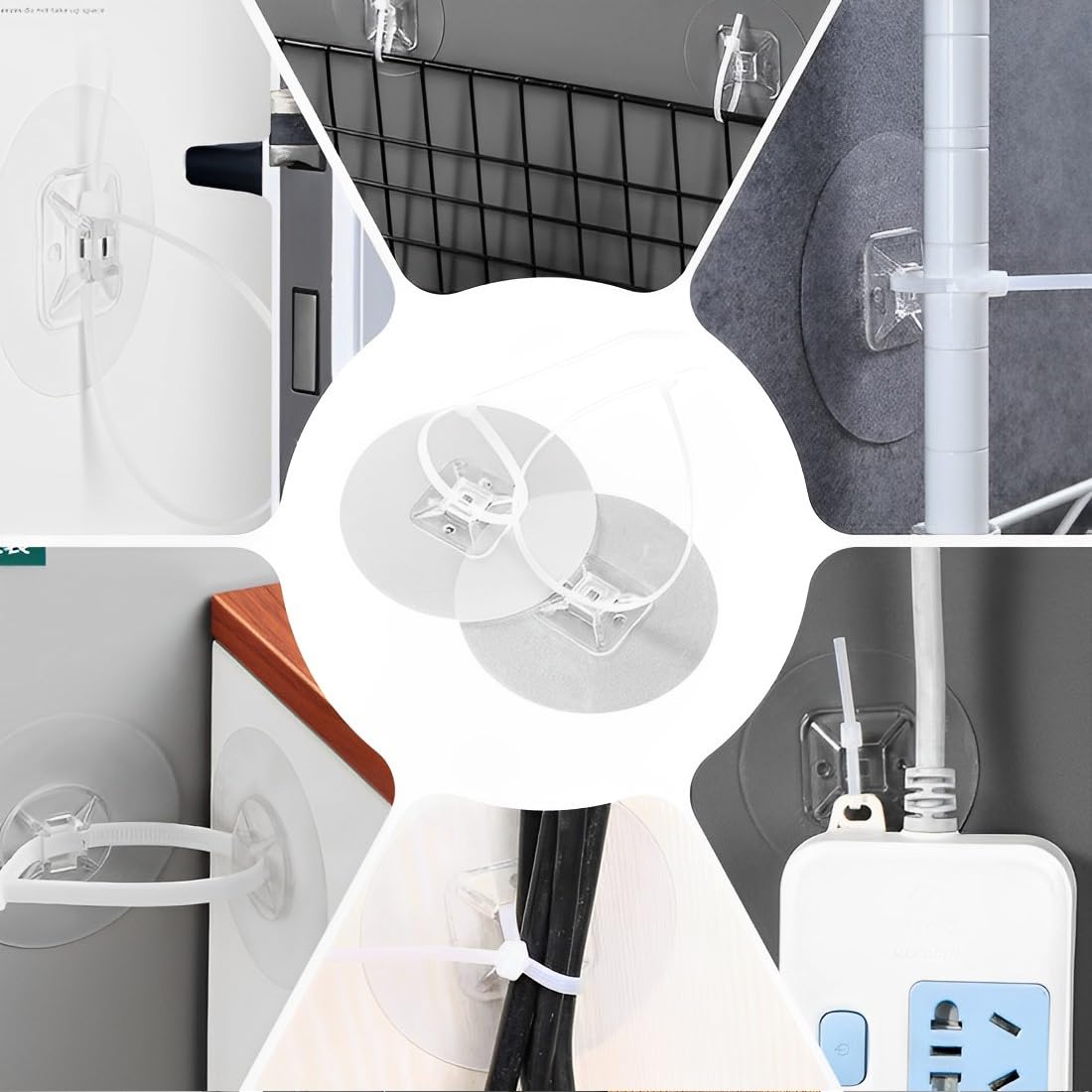 16 pièces Baby-Proofing & Protection animaux, Meubles anti-basculement, Sans Percer, Meubles-Mur, Bandes Fixation, Fixations Meubles au Mur, Armoires Commodes(rondes)