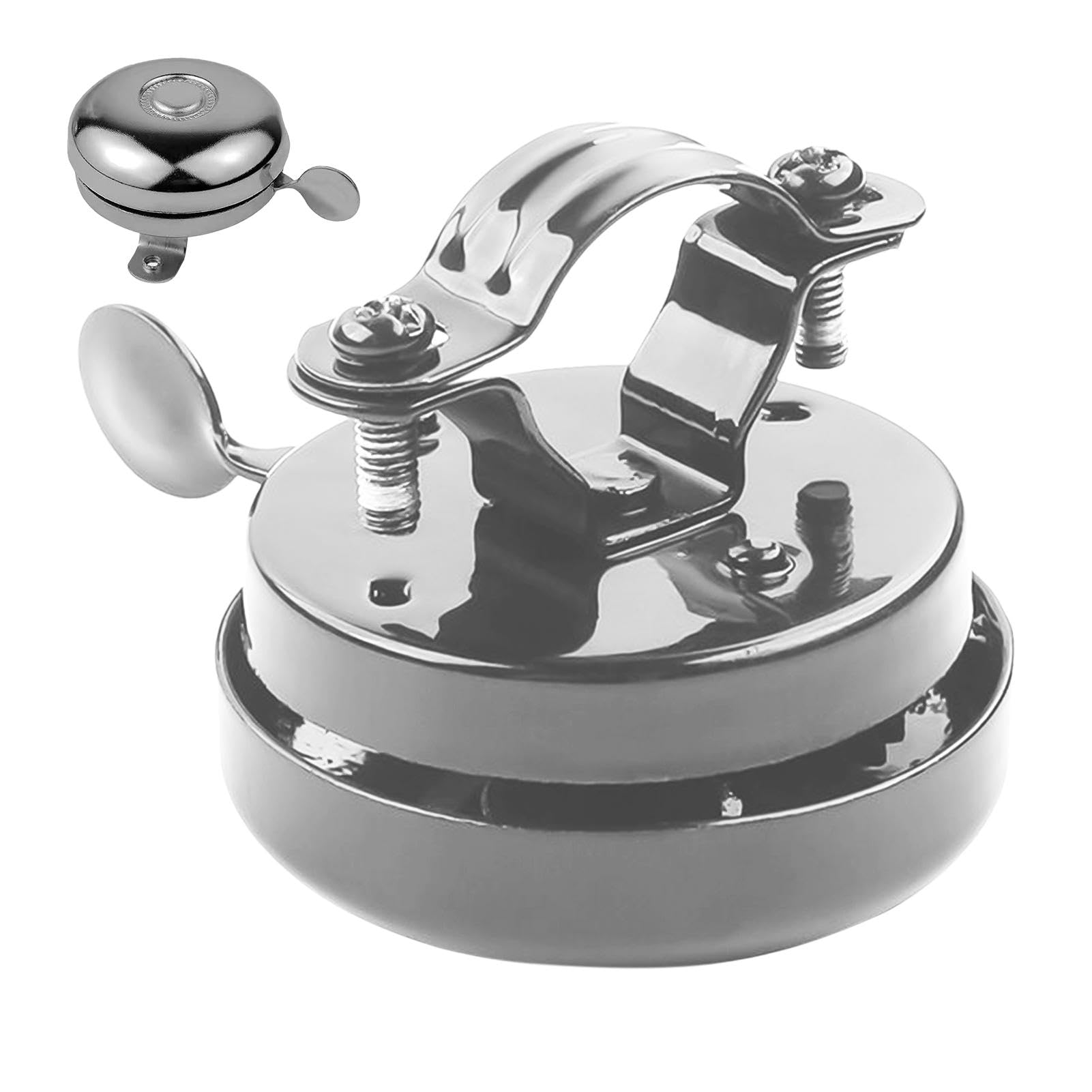 Corno Per Bicicletta Bambini - Campanello Forte, Morsetto Regolabile, Rosso/Blu/Arancio - Foto 9