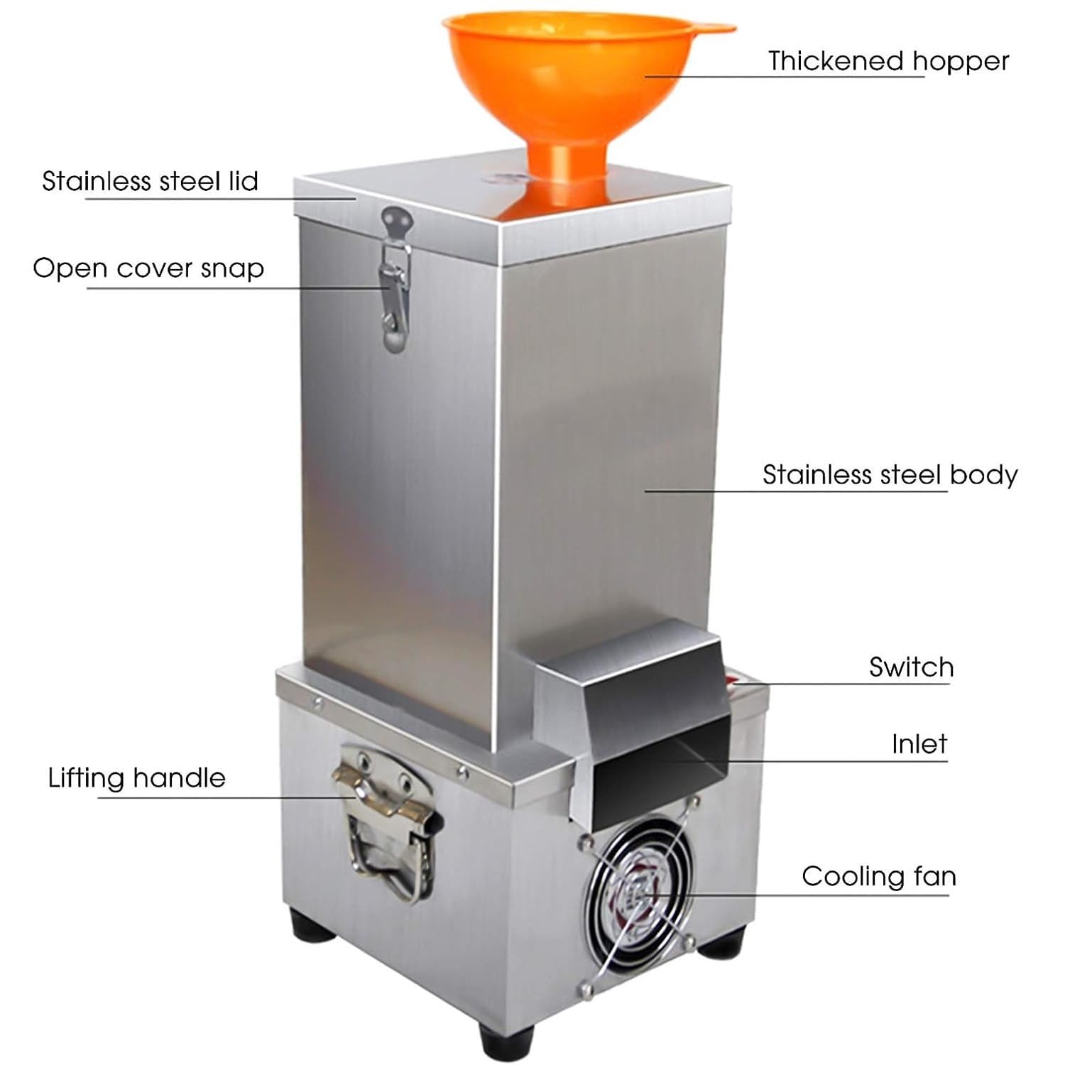 にんにく皮むき機 Amazon | ニンニク自動皮むき機 200W ホッパー付き 25KG/H