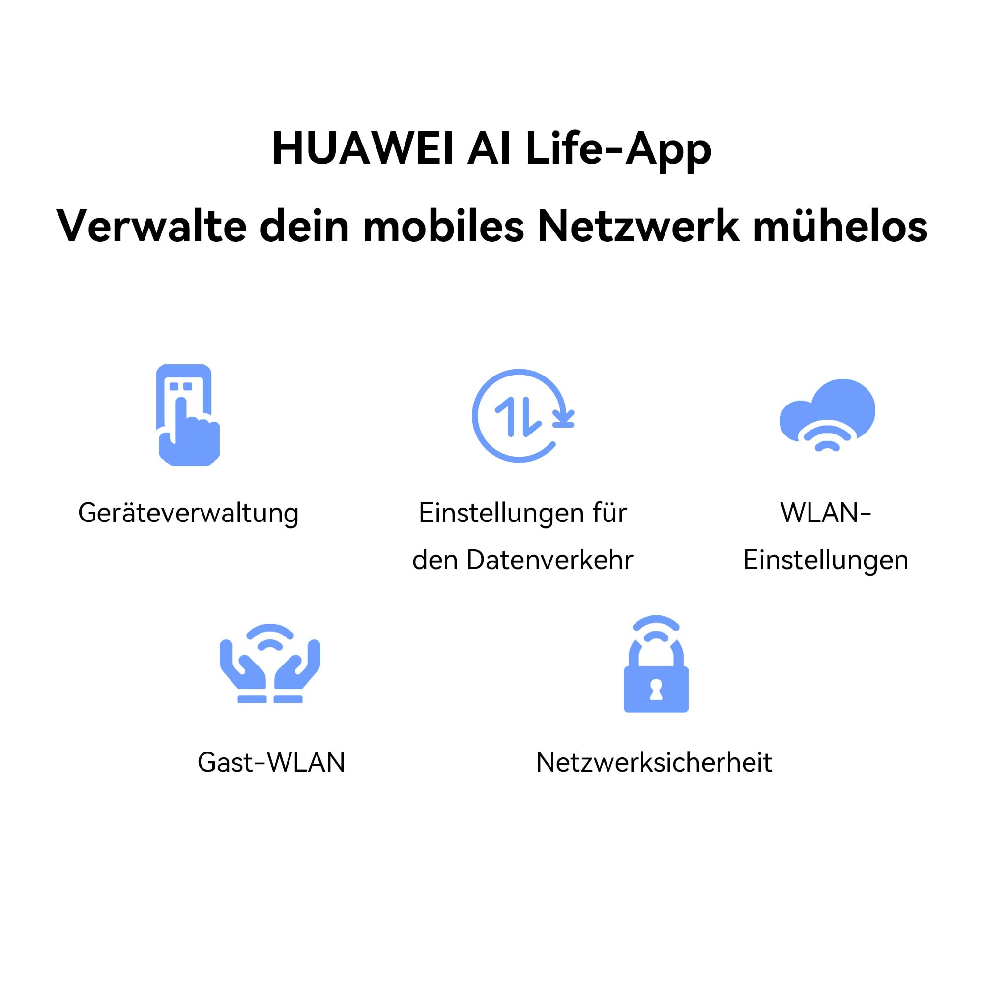 HUAWEI 4G Mobile WiFi 3 Router, Tragbarer mobiler Hotspot, mobiler Router der Kat 7 mit SIM-Karte, LTE mit 300 Mbit/s Download / 100 Mbit/s Upload, Kompatibel mit Allen SIM-Karten