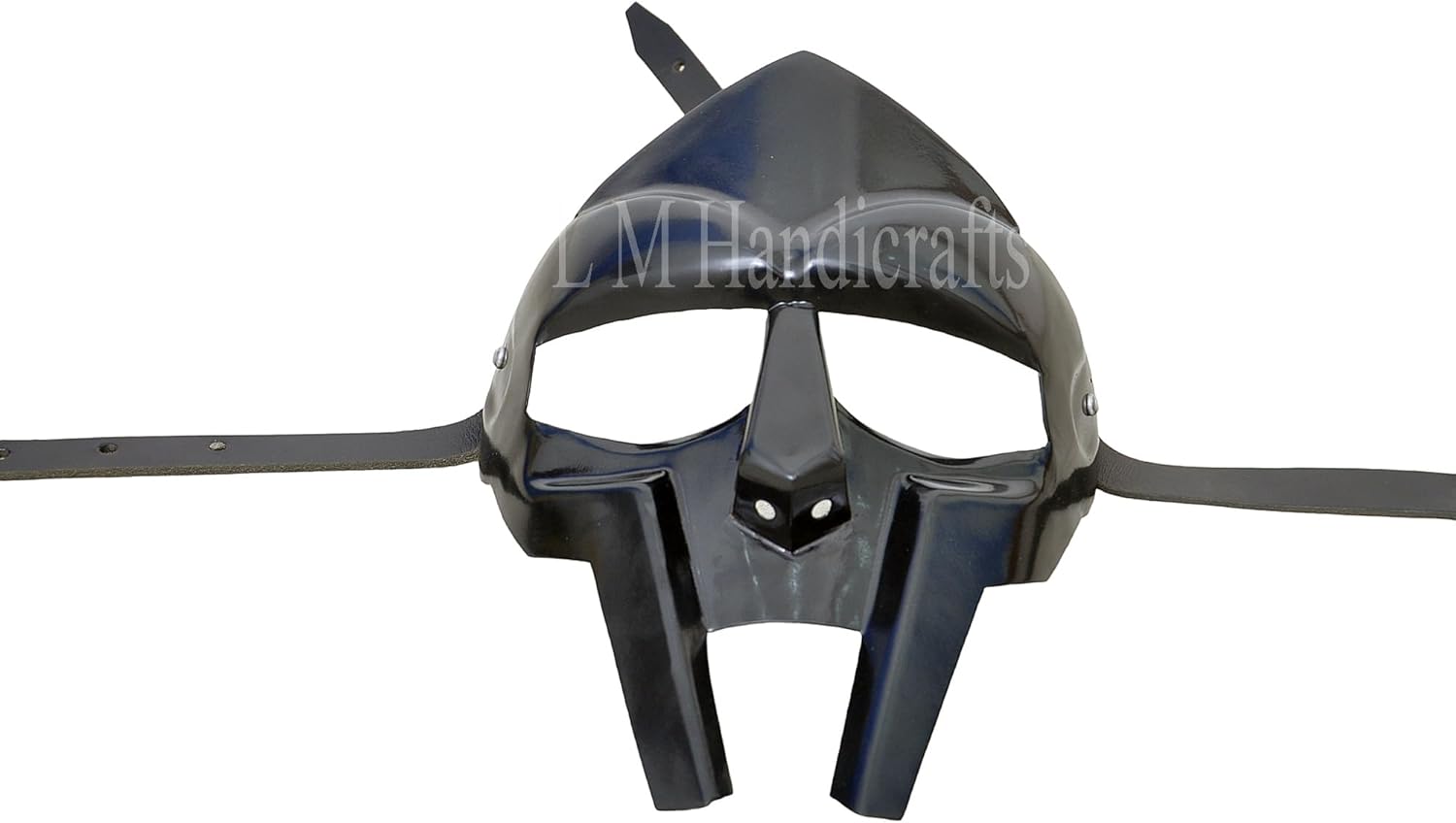 Mf Doom Mask Roman Gladiator Helmet Face Mask MF Doom Medieval Viking MASK Roman Gladiator Black - Image 3