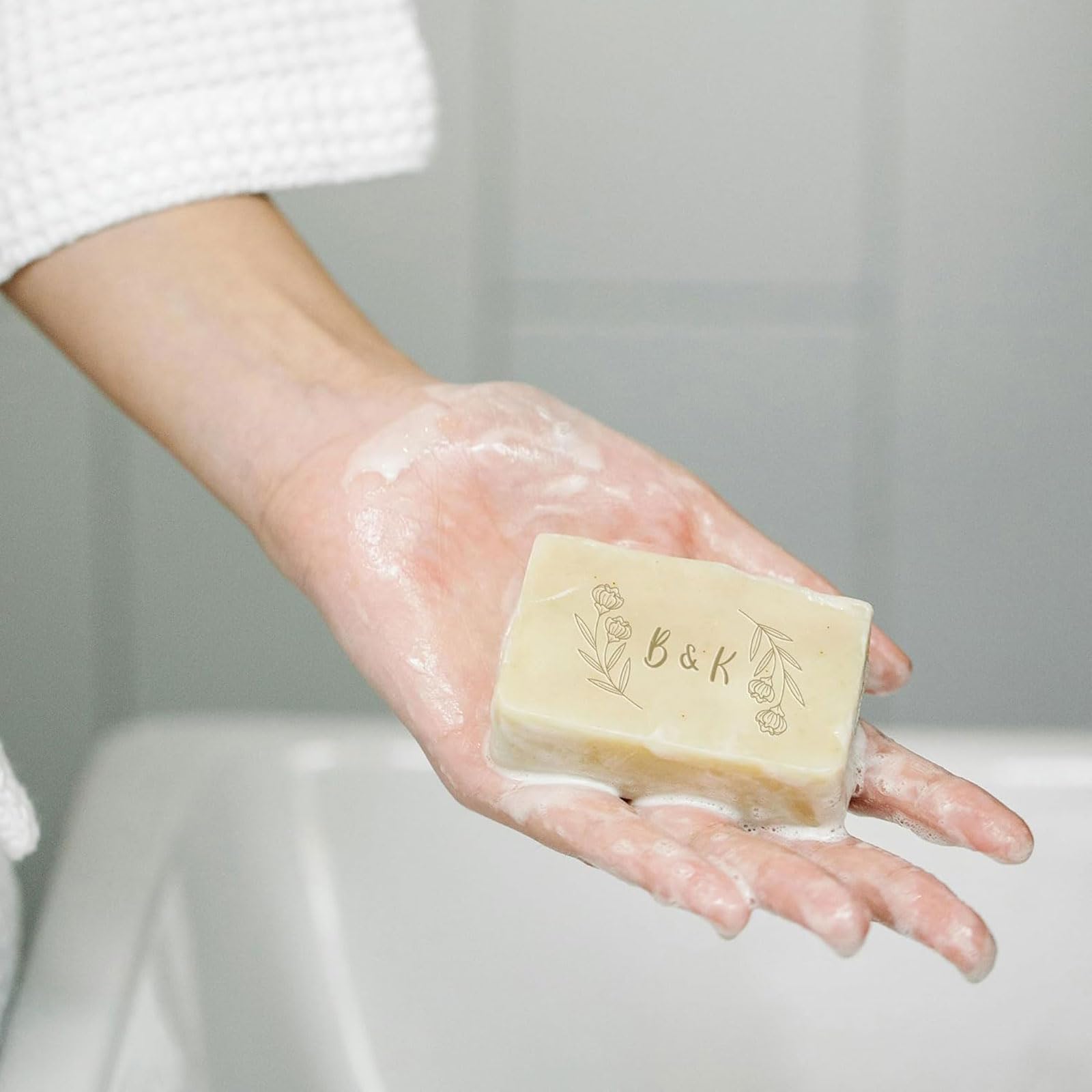 Timbro con Firma Personalizzata in Ottone Timbro per Sapone Personalizzato Timbro con Impronta per Sapone Fai da Te Timbro con Firma per Sapone Fatto in casa in Ceramica