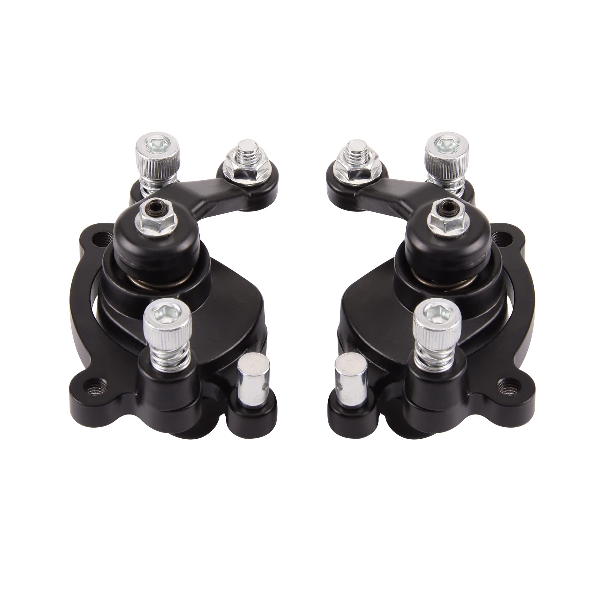WOOSTAR Front and Rear Disc Brake Caliper Replacement for 2 Stroke 43cc 47cc 49cc 50cc Pocket Bike Dirt Pit Bike Pack of 2