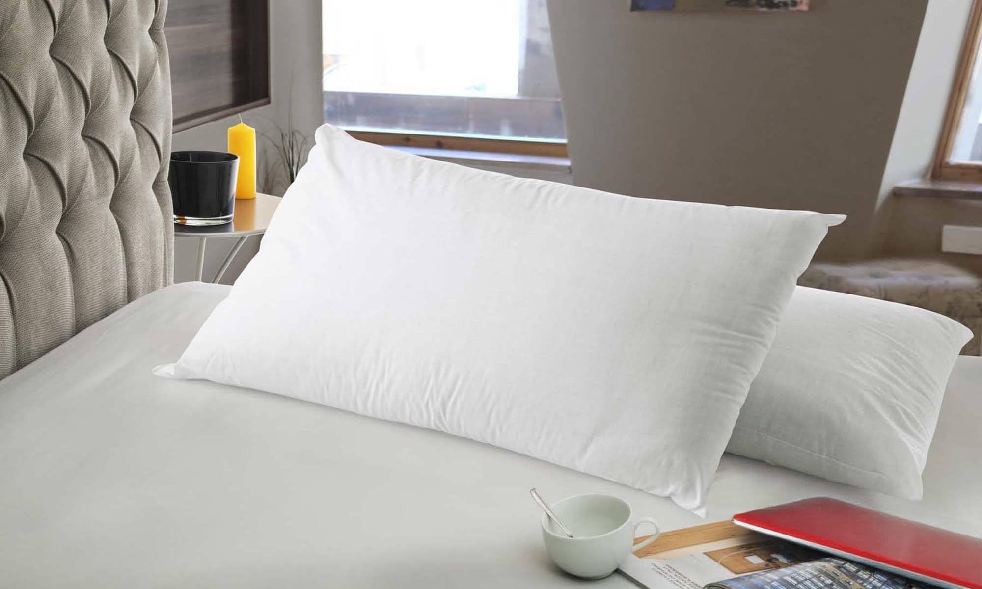 Dmora Talamo Italia - Oreiller Cancro, Oreiller Ergonomique Barre de Savon en Mousse à mémoire de Forme, 100% fabriqué en Italie, hypoallergénique et Respirant, 71x41xh13 cm, Simple