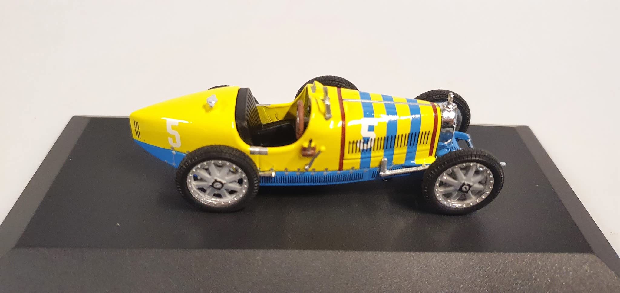 Miniature Bugatti Type 35 Route 1925 - ODEON - Échelle 1/43 - Métal Monté (Neuf)