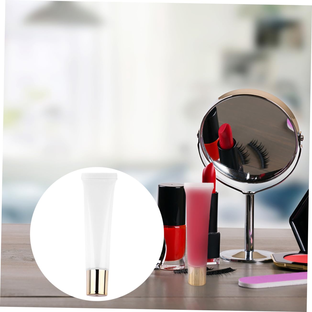 MAGICLULU 100 Pz Tubo per lucidalabbra lucidalabbra light lux tubo di compressione del lucidalabbra tubetti di lucidalabbra sfusi tinta labbra tubo flessibile tubo di balsami per labbra mini