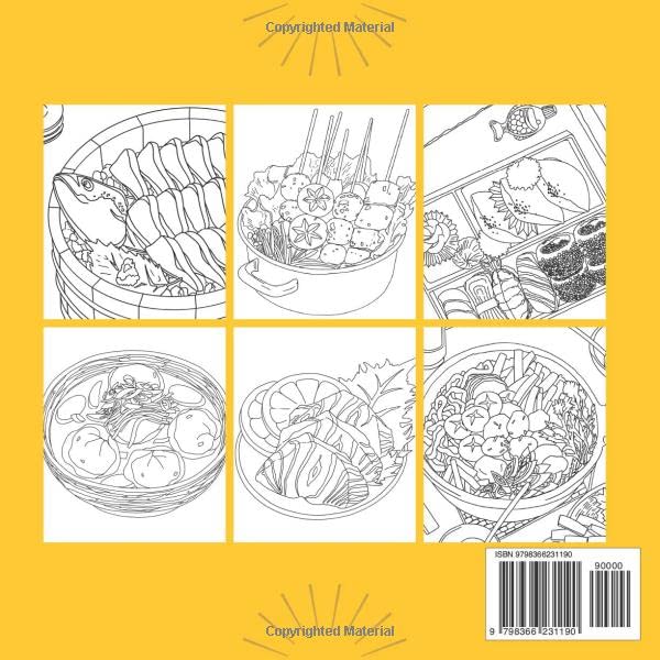 Miniatura 2 de Anime Food Coloring Book 35 Anime Food Inspired Illustrations - Hand Drawn High Quality Designs (Special Books)