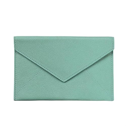 Robins-Egg-Blue Luxe Leather Photo Envelope Medium by Graphic Image