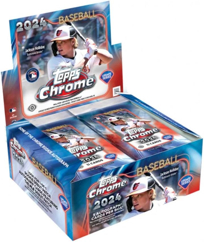 2024 Topps Chrome Update Baseball Sealed Hobby Jumbo Box (3 Autograph/Box)