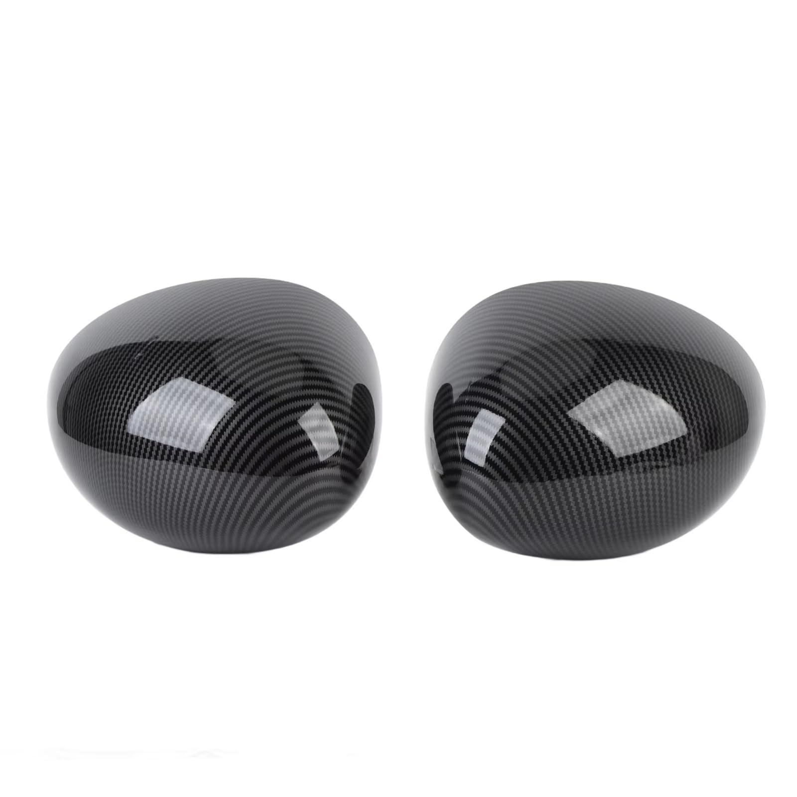 Espejo Inverso Carcasa Para Mini Para Cooper F54 F55 F56 Para F60 2014-2019 1 Par De Cubiertas Para Espejo Retrovisor Exterior Tapa Lateral 51167401229 Carcasa Espejo Izquierda(Estilo de carbono)
