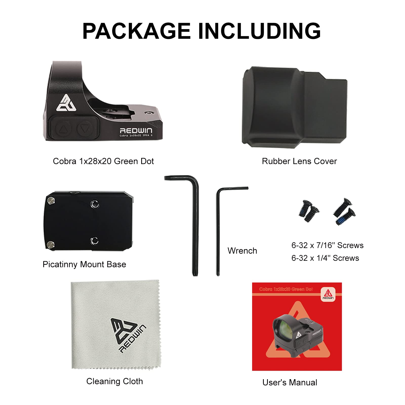 Amazon.co.jp: Red Win HD Cobra 1x28x20 Green Dot Sight Small