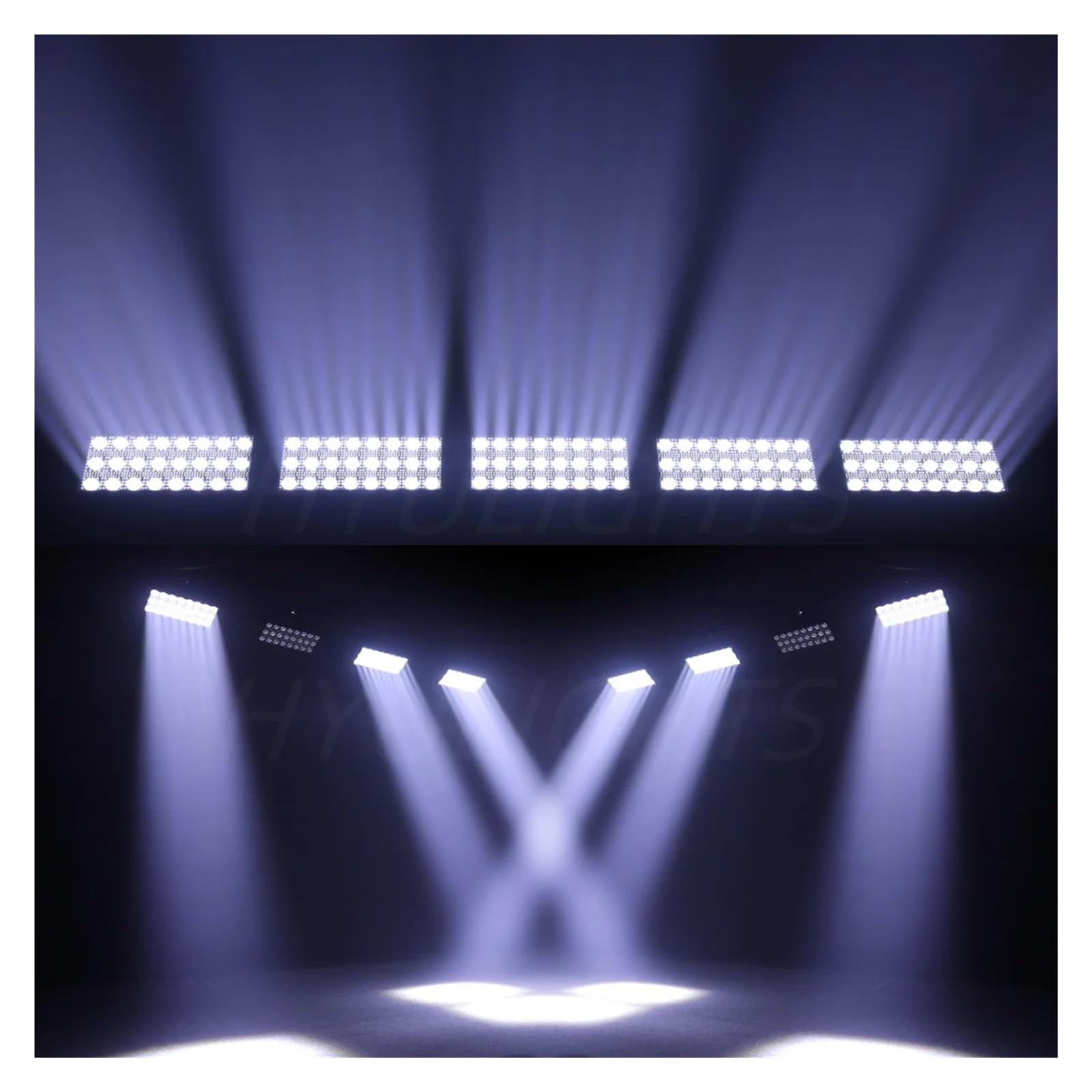 300W LED Beam&Strobe RGBW 4w1 48 partycji Stroboskop Światło 24szt 8000K DMX Super Jasne Dj Wash Bar Efekty Oświetlenia Scenicznego Występ na żywo