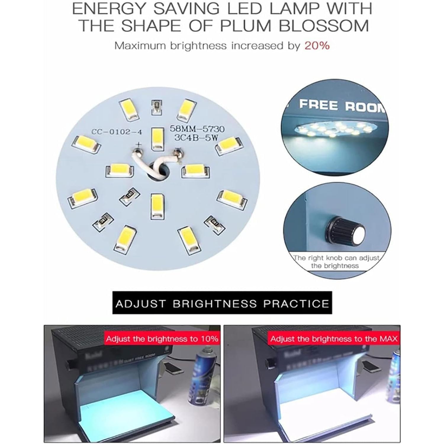 Staubfreie Werkbank mit Filtration und Reinigung für Telefonreparatur, Laminar Flow Hood mit einstellbarem Licht zur Bildschirmtrennung