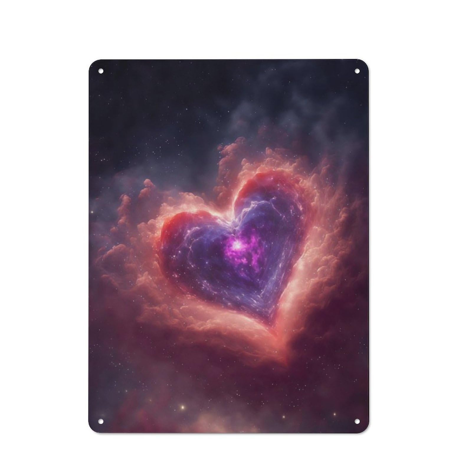Junmoney Heart Sky Metal Sign 40X30cm With For Home Bar Wall, Rustic Decor, For Collectors Decorating Home Bars And Entertaining Spaces