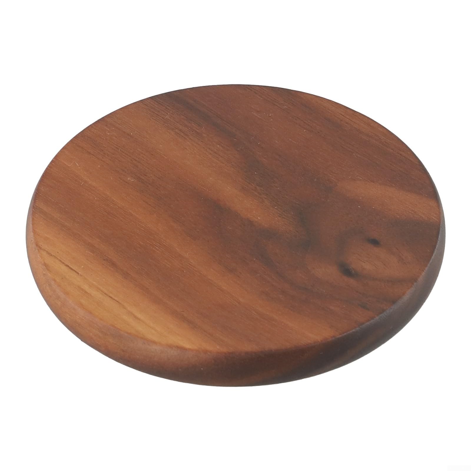 Ronde houten onderzetters met houder Old grey - Lifestyle By Leonie