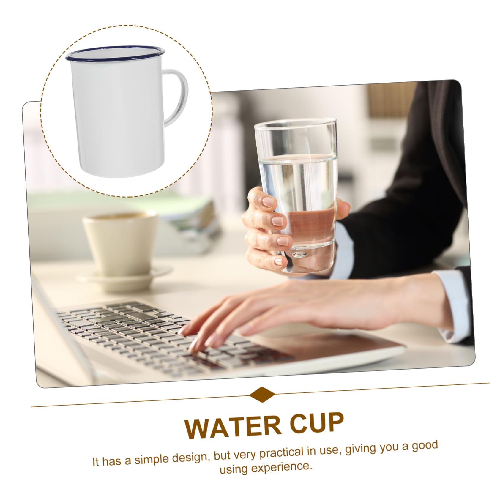 Alipis 2 Piezas Taza De Viajes Vasos Copa Aislada Tazas De Viaje Matraz Taza De Agua Para El Hogar Triple Pequeñas Tazas De Leche Térmico Plegable Cámping Tazas De Café Esmalte