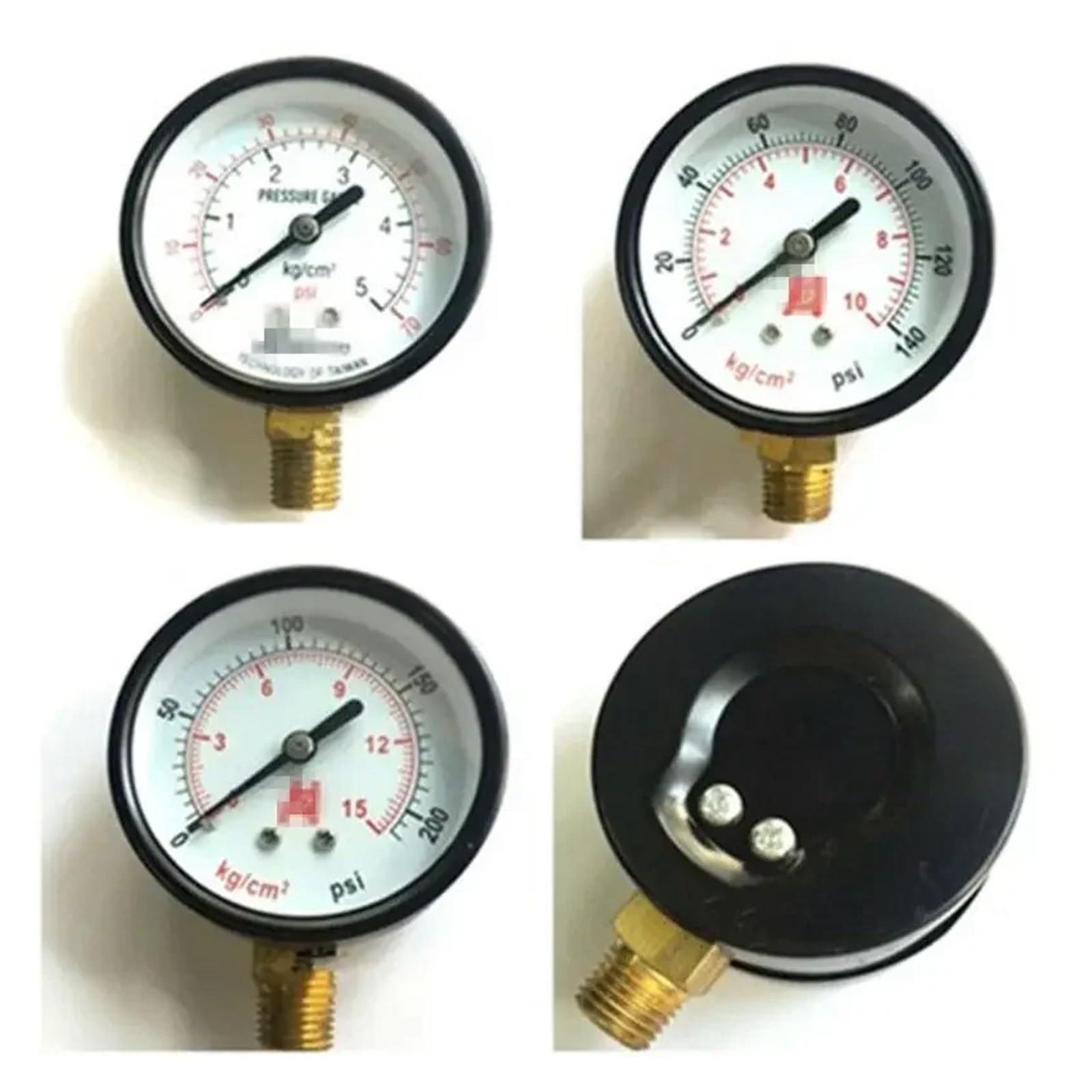 Manomètre compresseur d'air pour atelier de bricolage gonflage pneus et outils 60mm G1/4