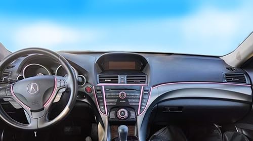 Miniatura 6 de Tira de moldura decorativa rosa suave para cochemotocicleta, autoadhesiva, universal para exterior e interior, salpicadero, parachoques, ventana,