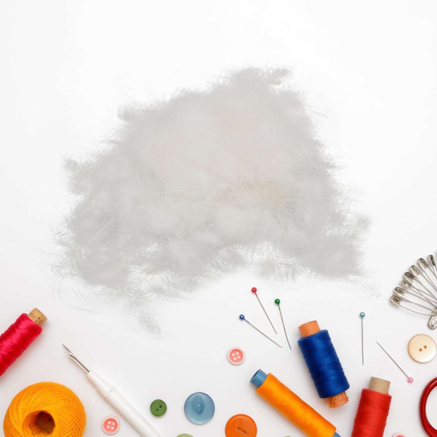 Duck Plume Stuffing for Sofa Cushions and Comforters White