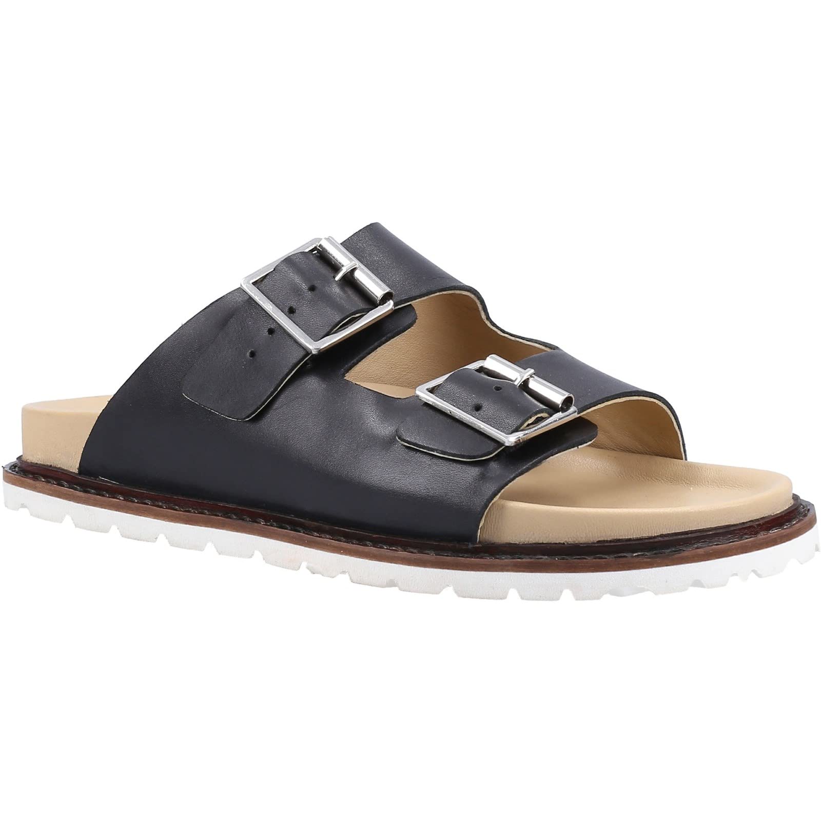 Hush Puppies Female Blakely Mule Sandal, Black, 7