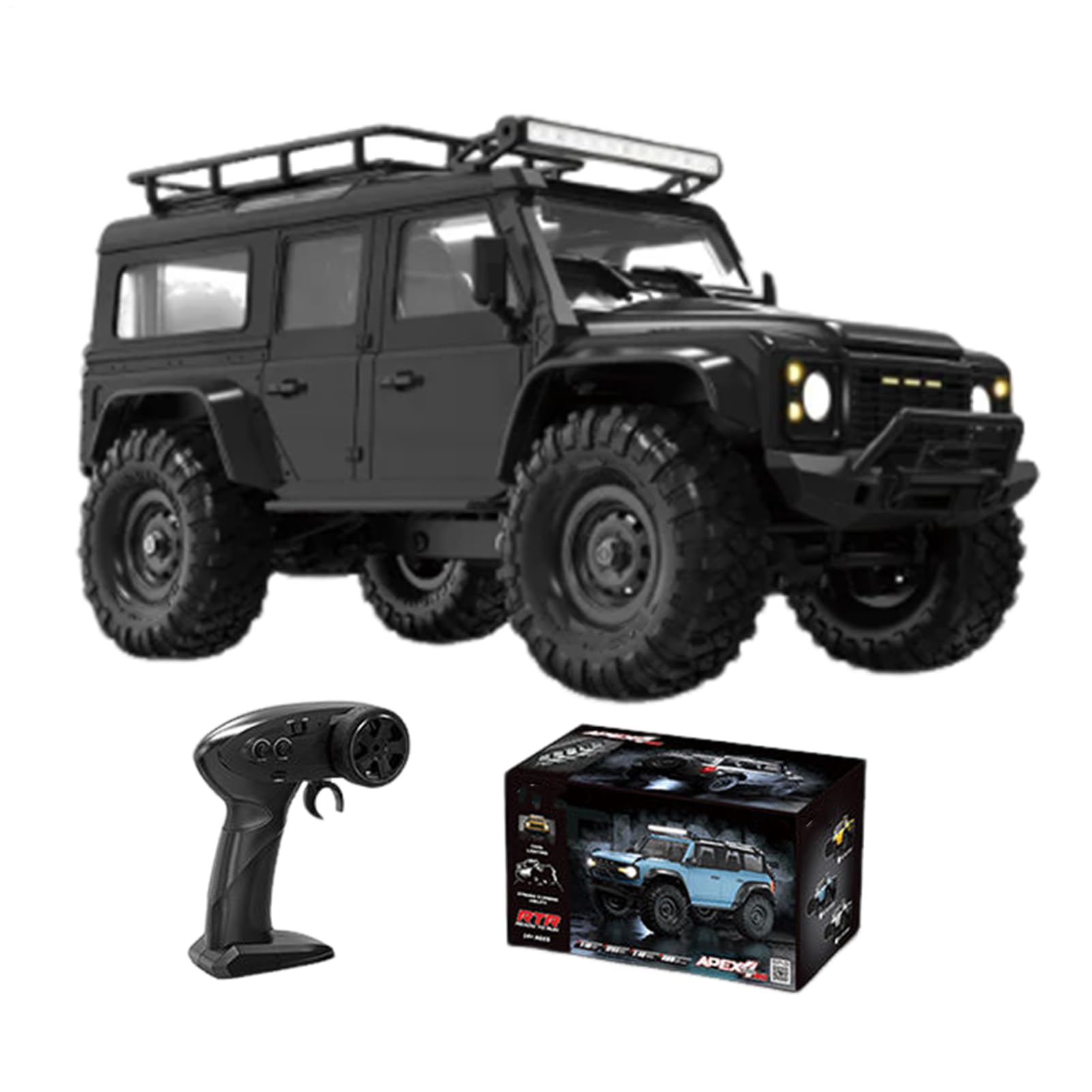 Genérico Coche Teledirigido Camión Todoterreno 2.4G LED Teledirigido