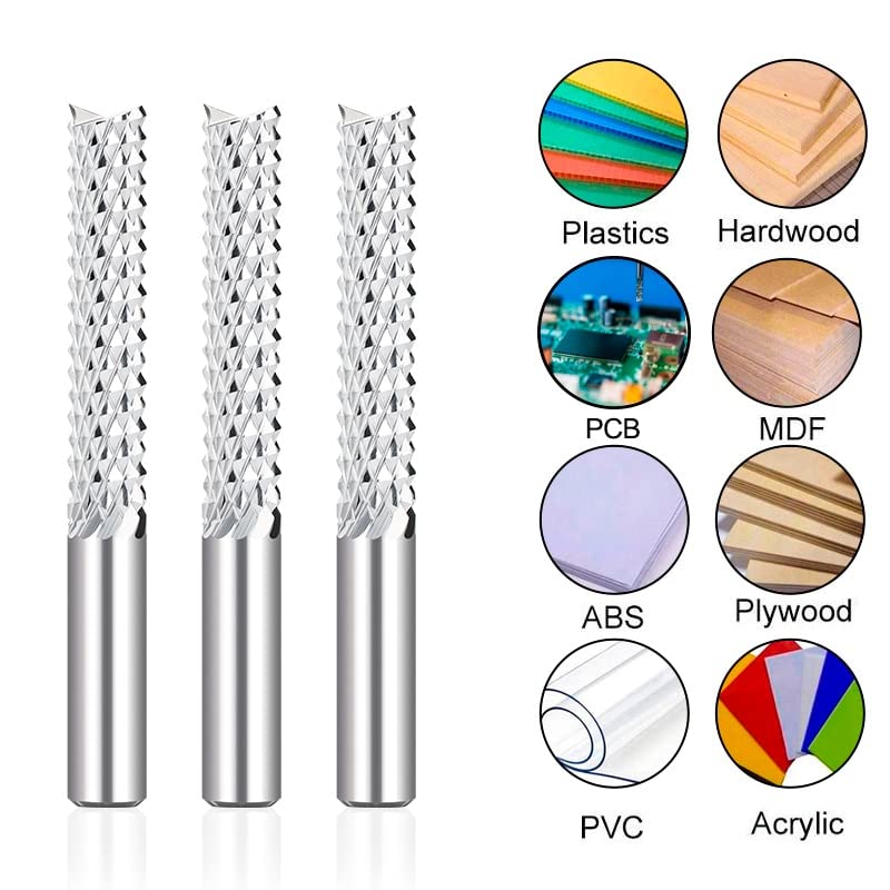 Carbide End mill – XUHAN Cutting tools D8x52x80L Corn End Mill PCB Milling Cutter Carbide End Mill CNC Cu