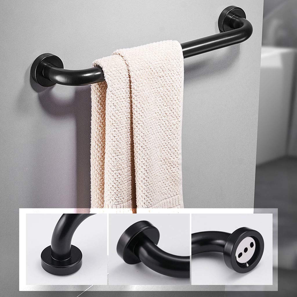 Barras de Apoyo para baño, Barra de Apoyo para bañera, Barra de Apoyo para Ducha para discapacitados de Montaje en Pared, Barra Antideslizante para baño(Plata-30cm