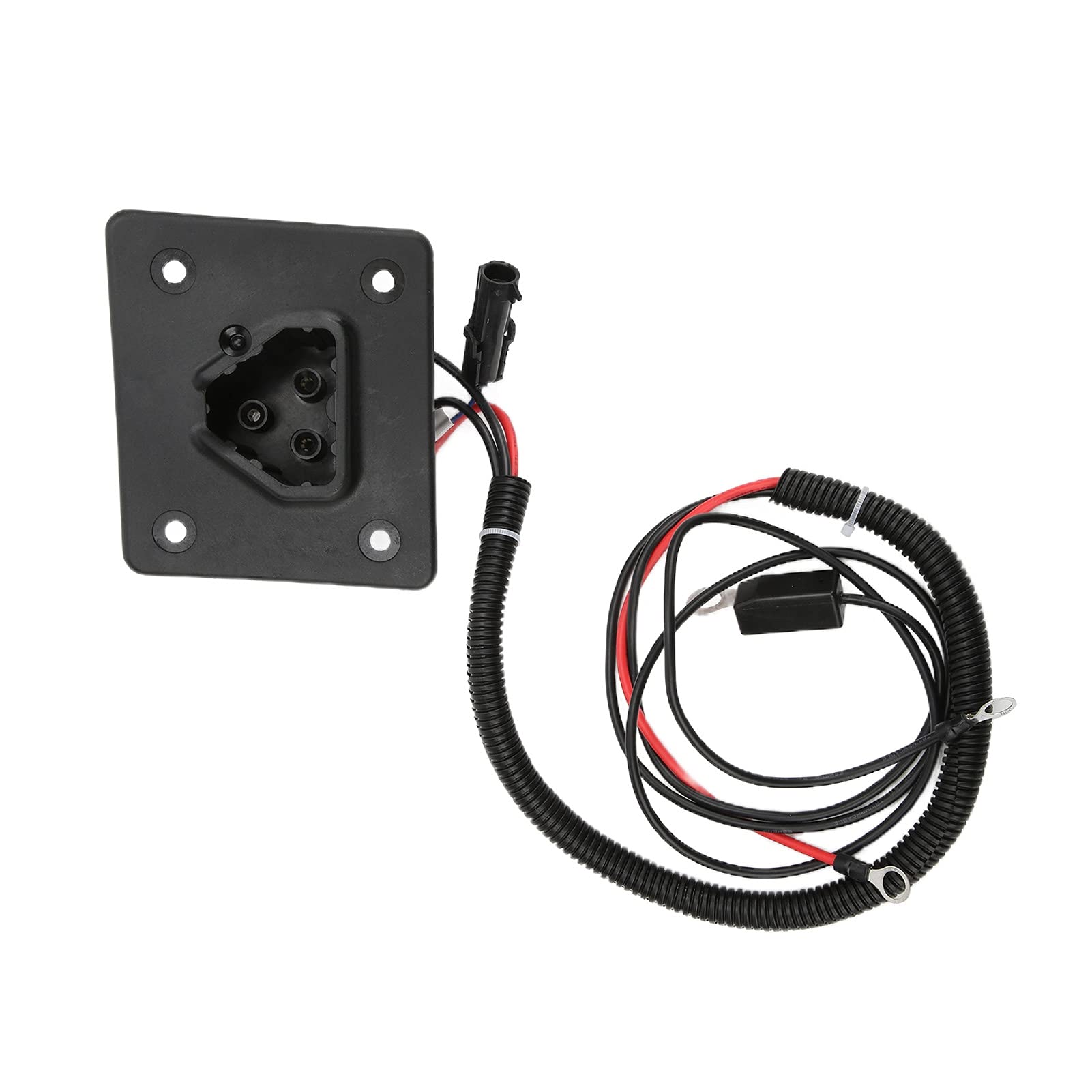 Presa Caricabatterie 48V Porta di Ricarica Sostitutiva ABS con OEM 602529 604321 611218 Adatto per Caricabatterie Elettrici EZGO RXV 48V Q 2008 Up Riparazione Carrello da