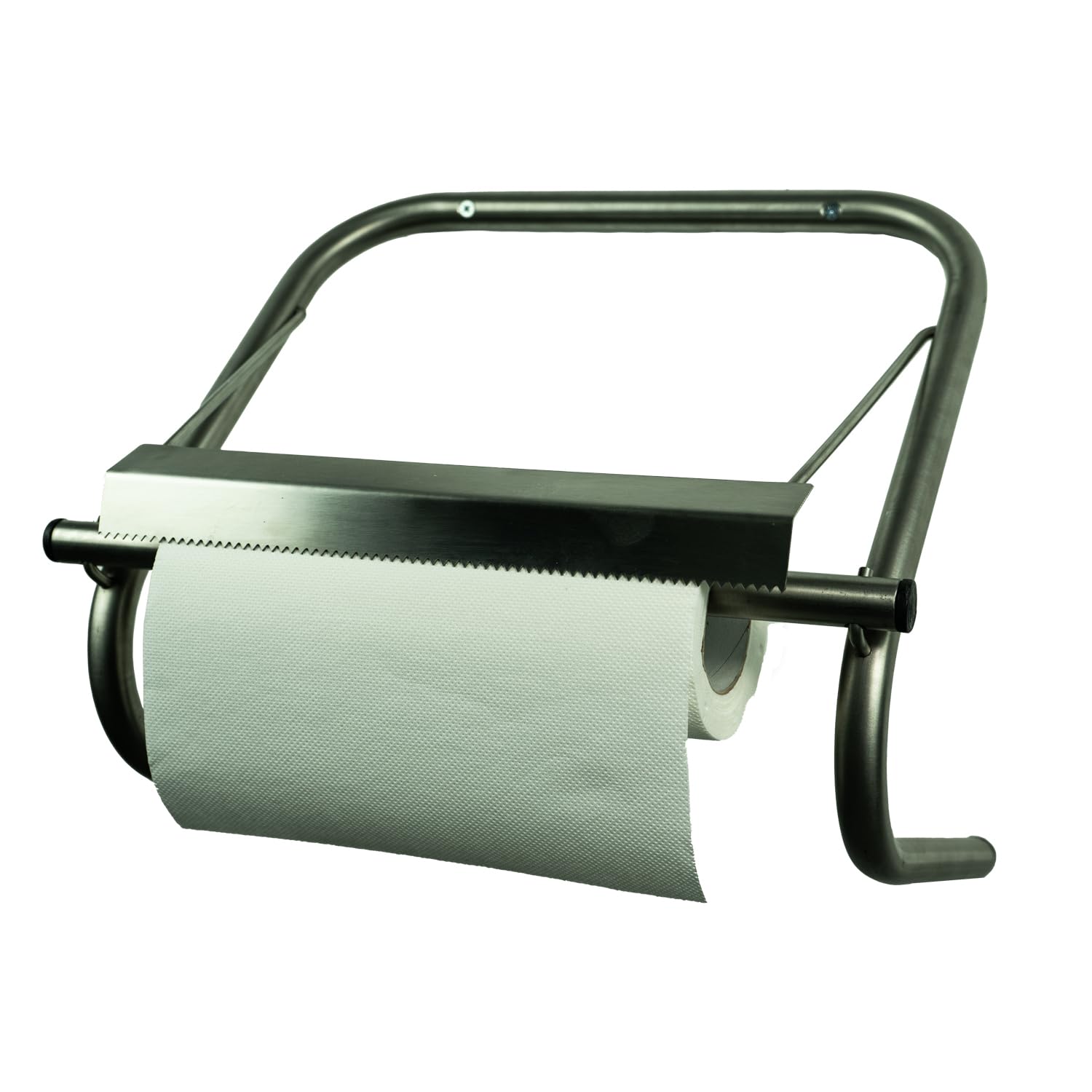 Porta Rotolo Da Cucina In Acciaio Inox Con Ventose E Base Appesantita – Srotolatore Per Carta, Uso A Una Mano, Adatto A Tutti I Rotoli - 5
