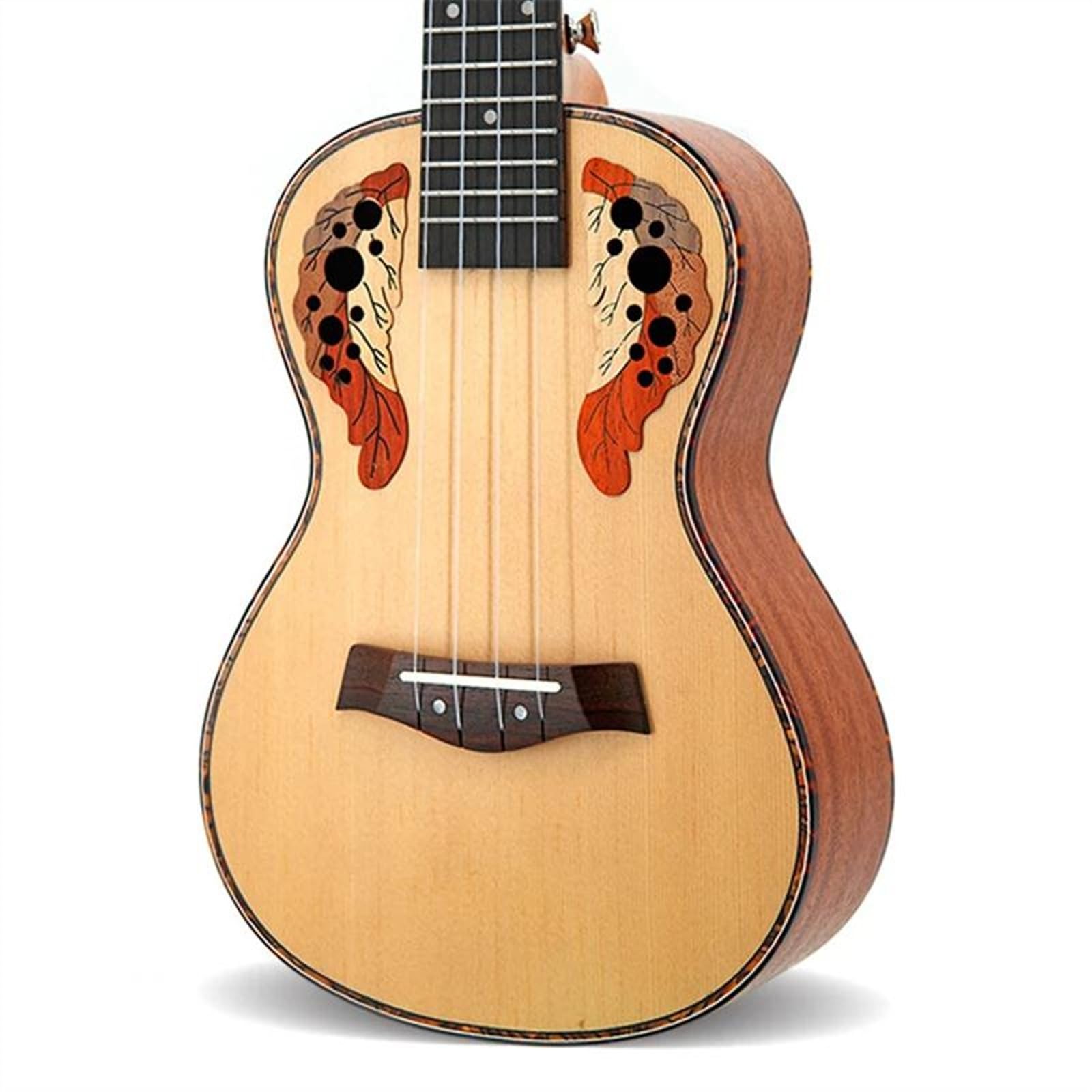 23-Zoll-Konzert-Ukulele, Korpus Aus Fichtenholz, Griffbrett Aus Palisander, 4 Saiten, Mini-Akustik-Ukelele Ukulele für Anfänger