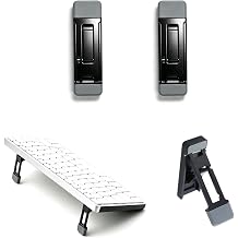 Keyboard Riser,2 Pcs Portable Laptop Stands Foldable Small Lifter Feet for Desk,Adjustable Height and Anti-Slip Pad Assist in Cooling Computer, Keyboards Holder Fits Tablet Cellphone-Black