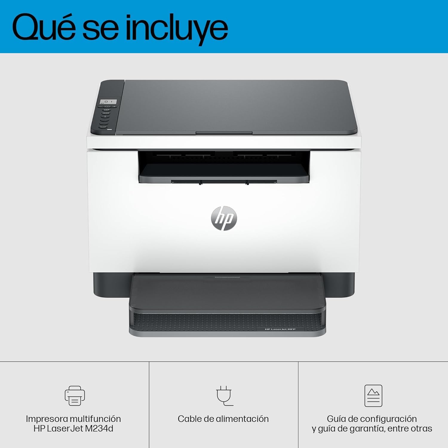 HP LaserJet M234d 8J9K4F, Impresora Láser A4 Multifunción Monocromo a Doble Cara Automática, Escaner, Copiadora (29 ppm, conexión Solo USB, Procesador 500MHz, Memoria 64MB, Smart App)