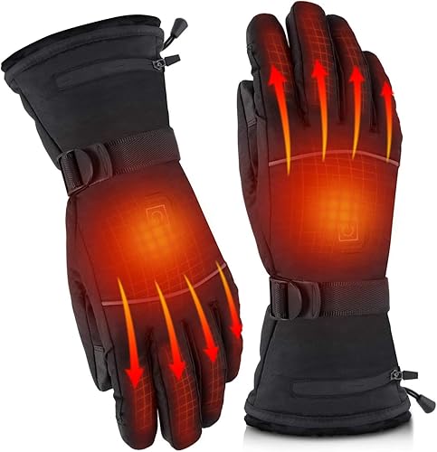 NARBOR Guantes térmicos para hombres y mujeres guantes de calefacción de batería guantes térmicos de invierno cálidos para pantalla táctil al aire