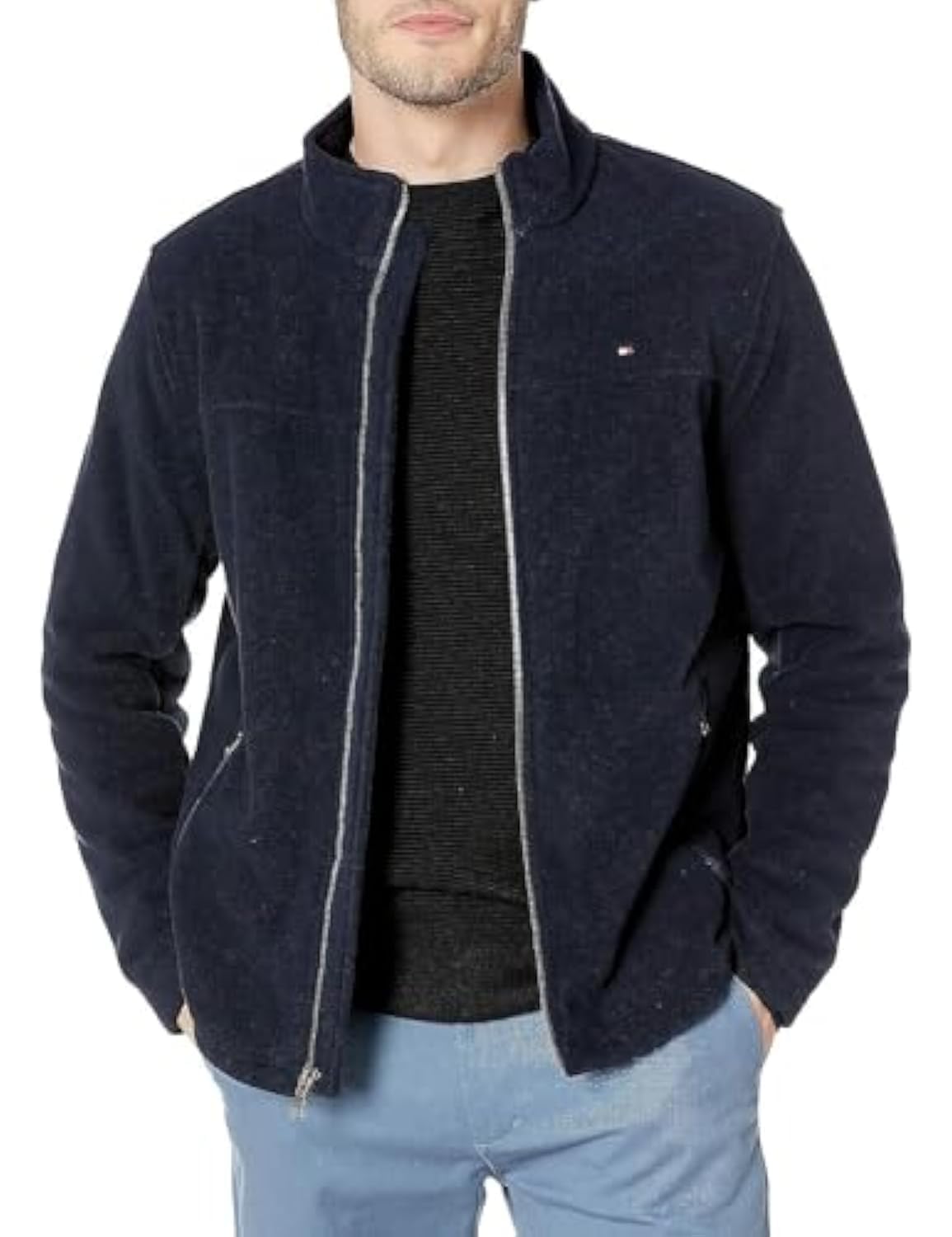 Tommy HilfigerMen's Classic Zip Front Polar Fleece Jacket