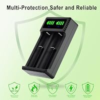 Hisewen LED Kijelzős Akkumulátor Töltő 18650 21700 26650 14500 Lítium Ion Akkukhoz Univerzális Töltőállomás 5