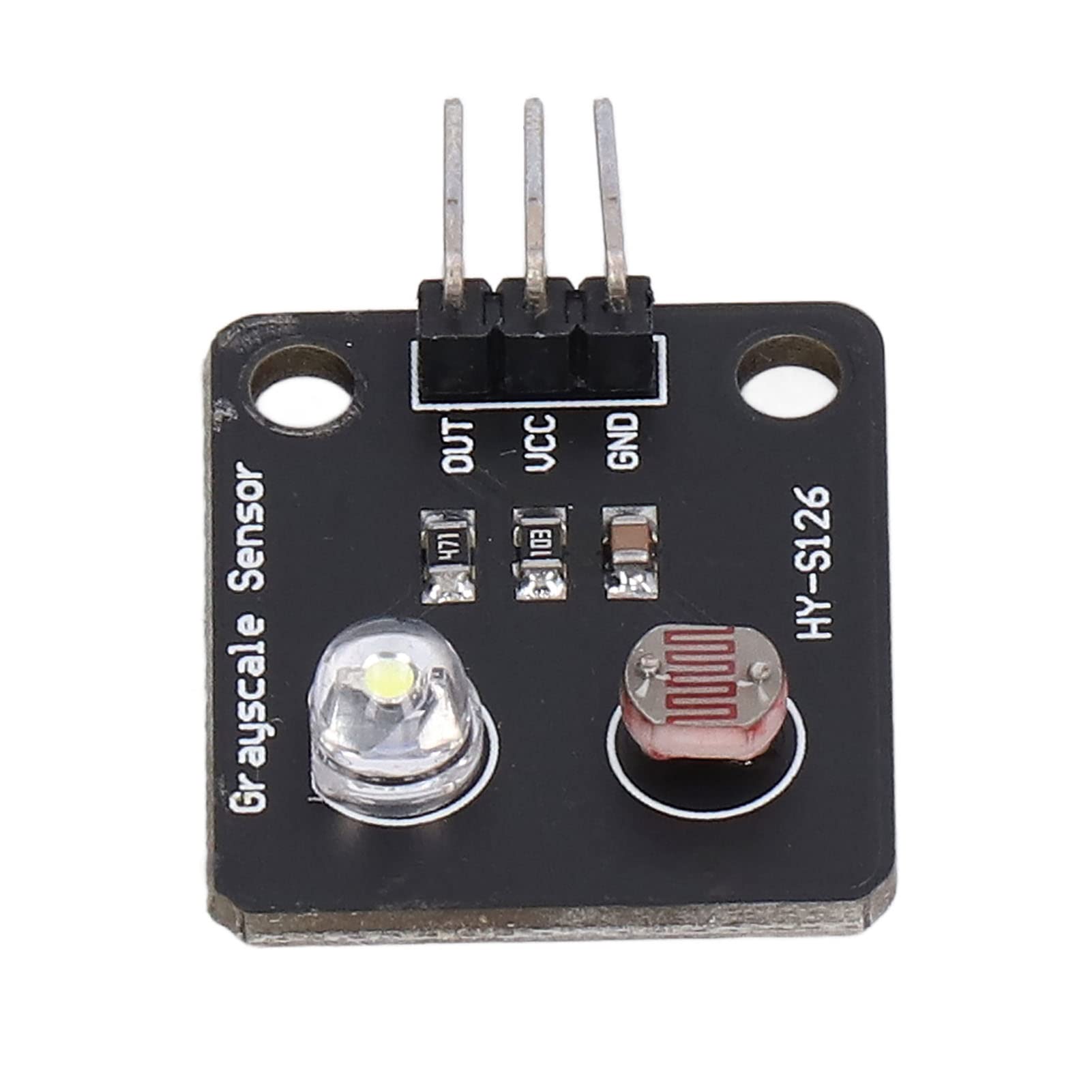 Gray Scale Sensor, Tracking Module OUT VCC GND 3.3V/5V Easy Operation High Accuracy Analog Signal Output with Photoresistor for Patrolling Line Vehicle-image-27