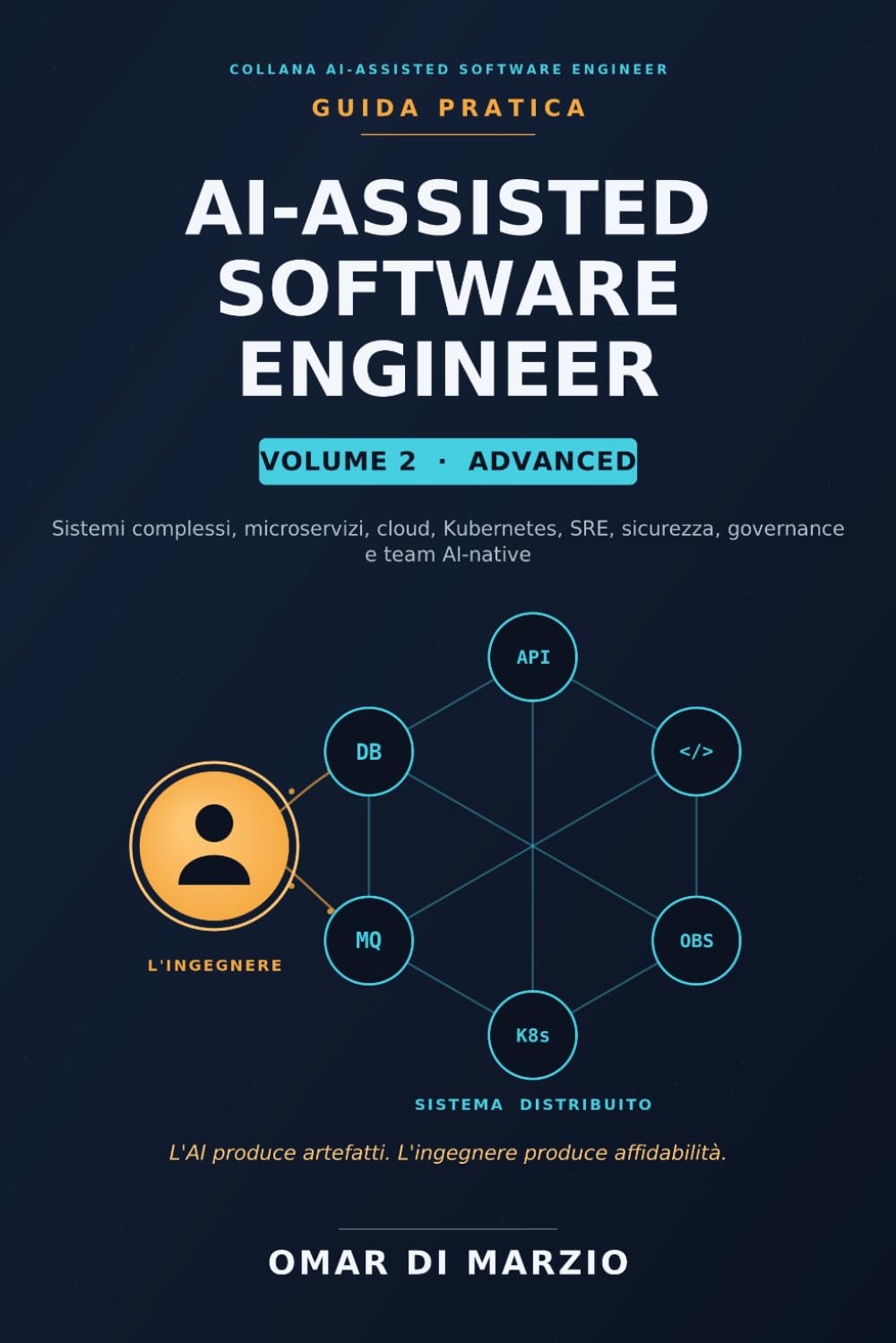 AI-ASSISTED SOFTWARE ENGINEER - vol 2 - Advanced: Sistemi complessi, microservizi, cloud, Kubernetes, SRE, sicurezza, governance e team AI-native