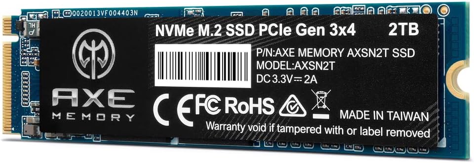 AXE MEMORY SSD NVMe M.2 2TB: Review Testado por 30 dias para gamers