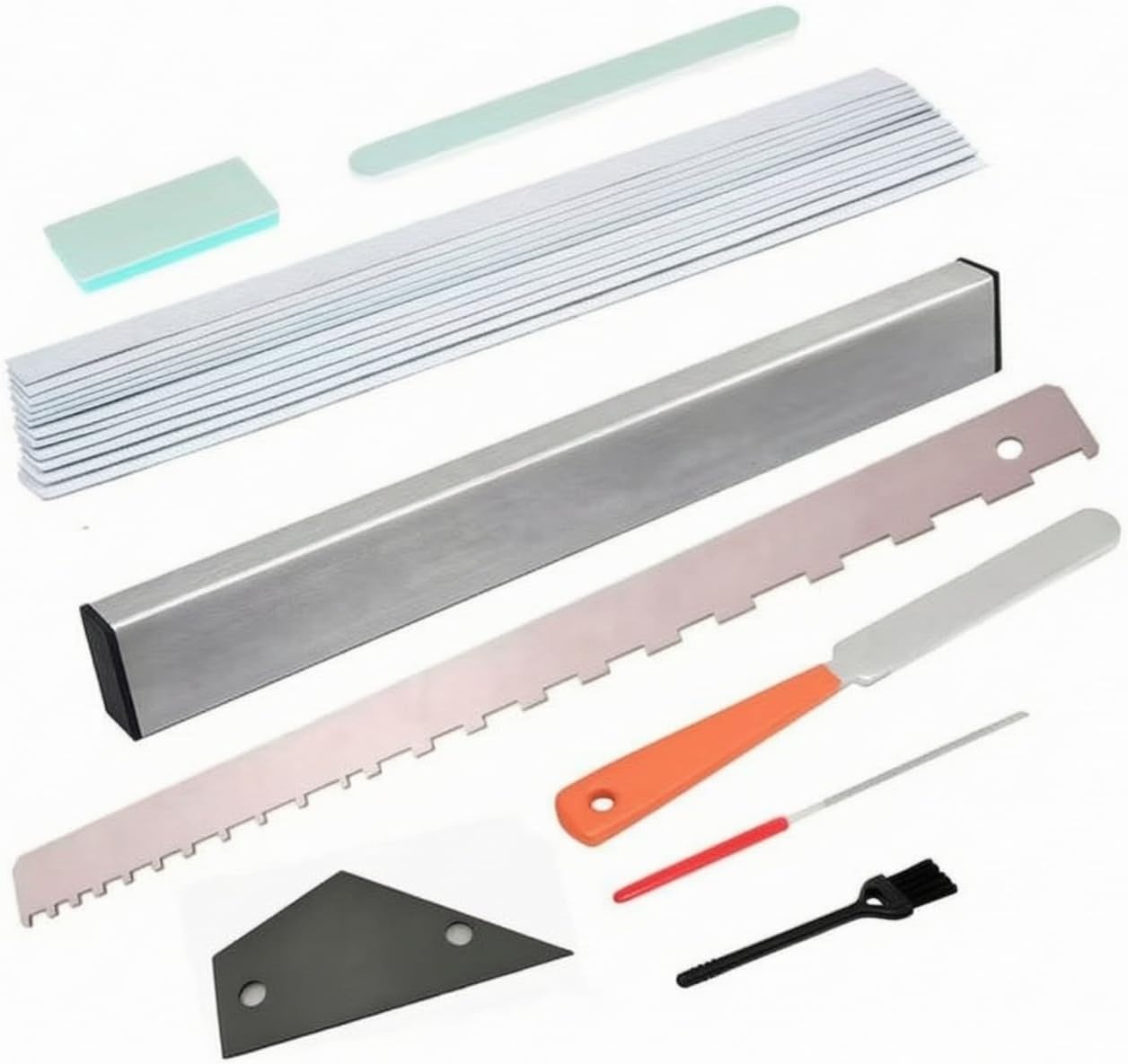 YIJU Guitar Maintenance Kit Guitar Repair Tools Guitar Setup Tools Guitar Fret Tools With Metal Straightedges And Filing Tools Suitable for Home Studios Professional Workshops
