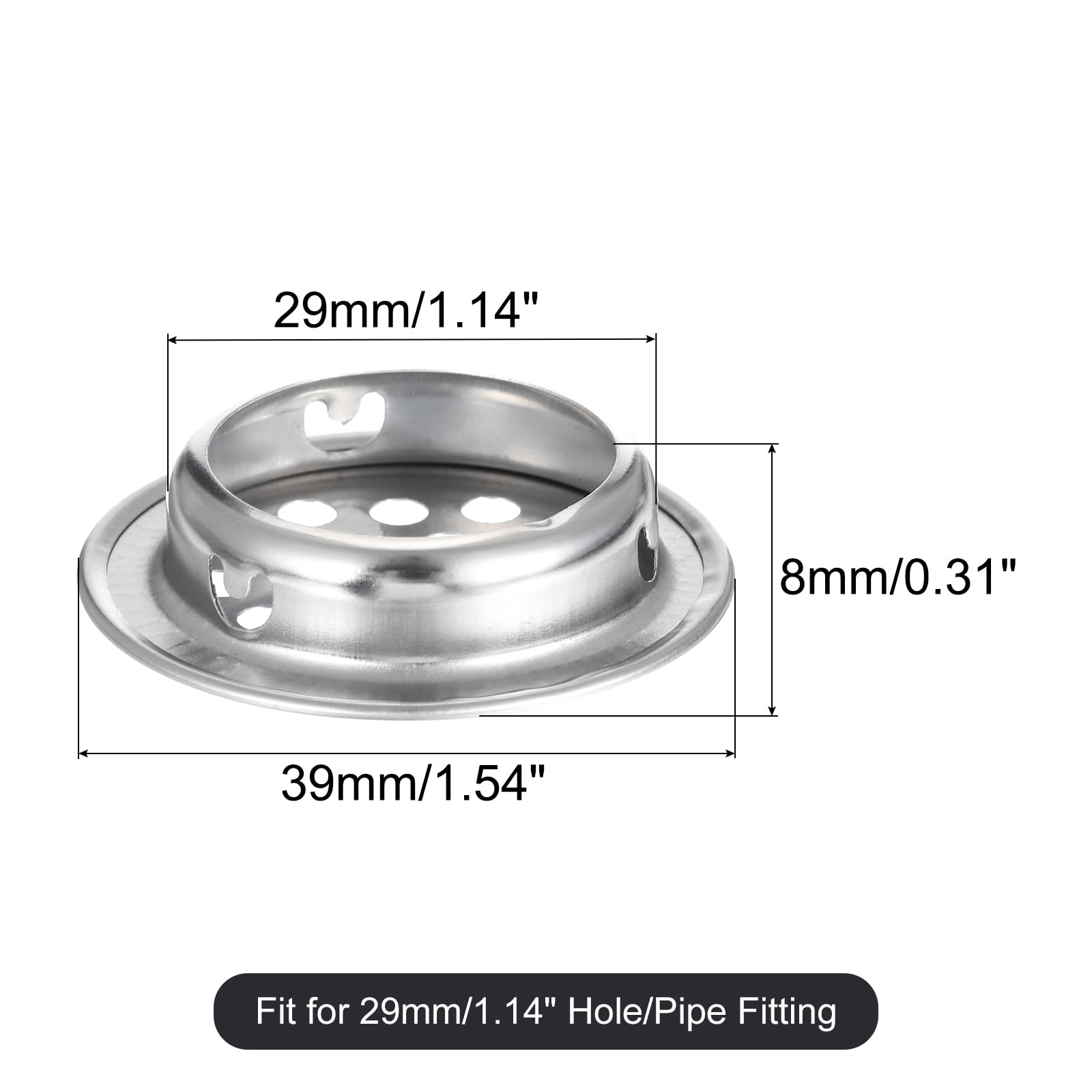 Uxcell Stainless Steel Floor Drain Cover, Anti-Clog, Fits 25mm/0.98 Inch Aperture