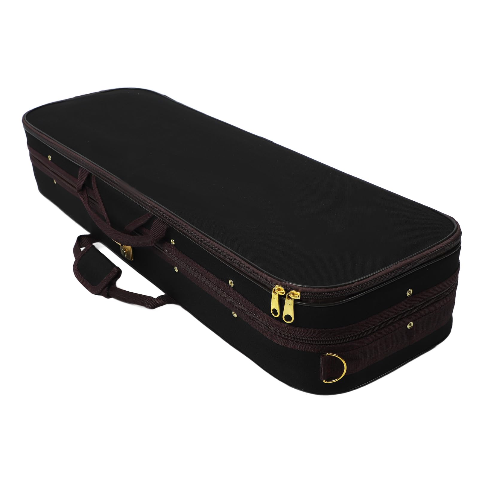 Ausla Caja de Violín de Tamaño 4/4, Estuche Rígido de Almacenamiento con Higrómetro Incorporado, Espuma de Alta Densidad y Correas para los Hombros, para Violín 4/4