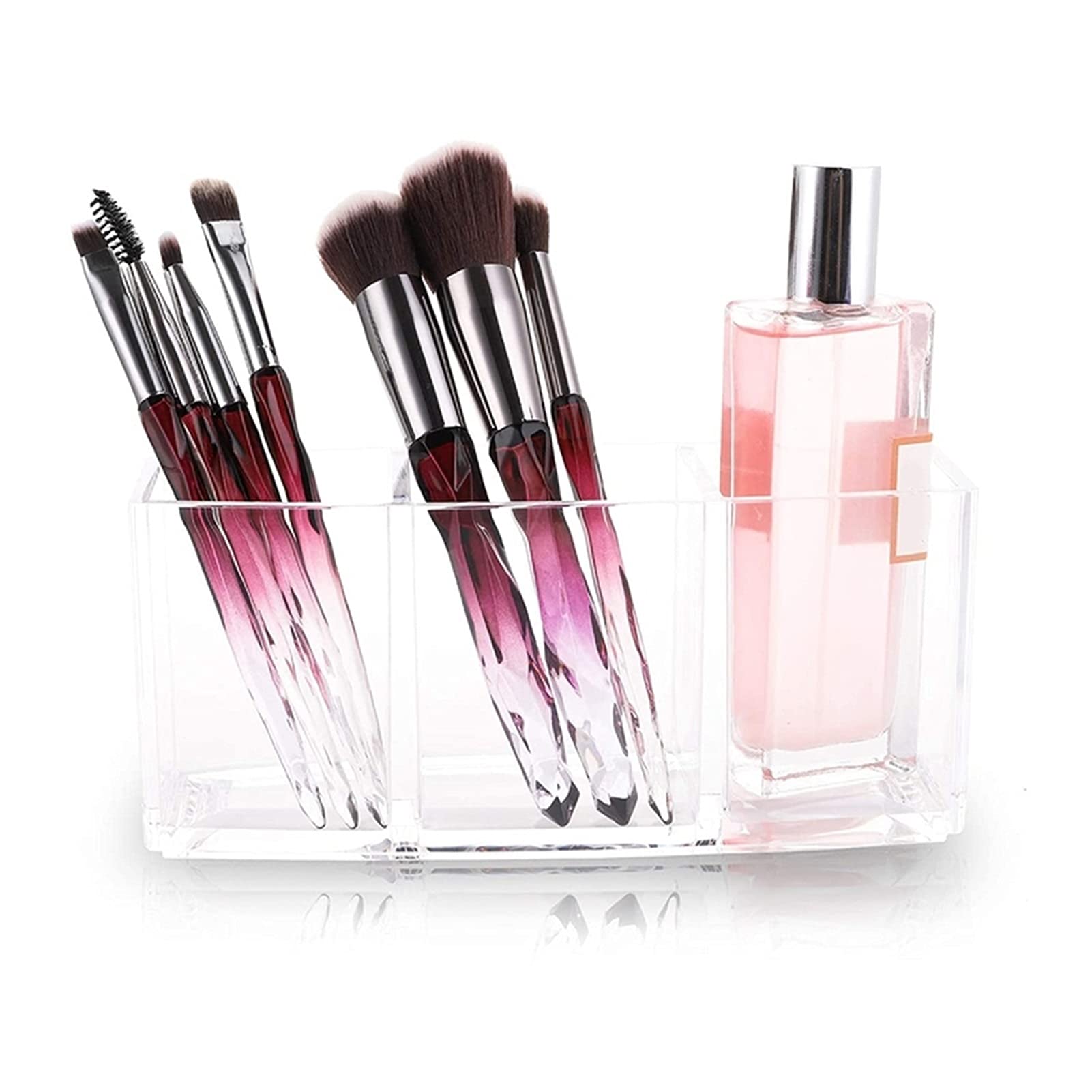 Portapenne Scrivania Portapenne 3 Pack Penna Penna Pennello Brush Holder Organizer 3 Scomparti con Tazza di stoccaggio Holding for Bagno Desktop Porta Matite